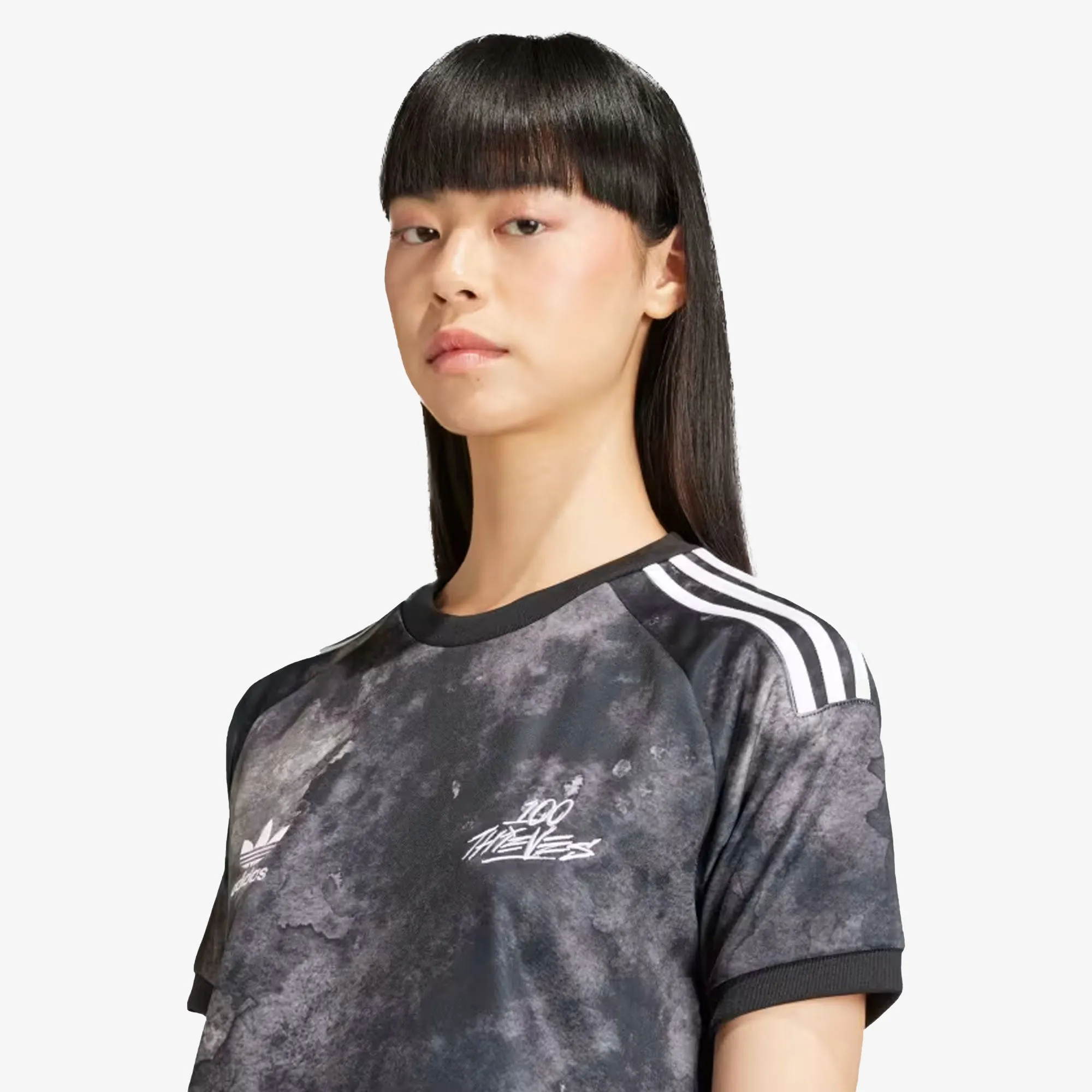 Adidas Originals | 100 THIEVES JERSEY  { BLACK/WHITE