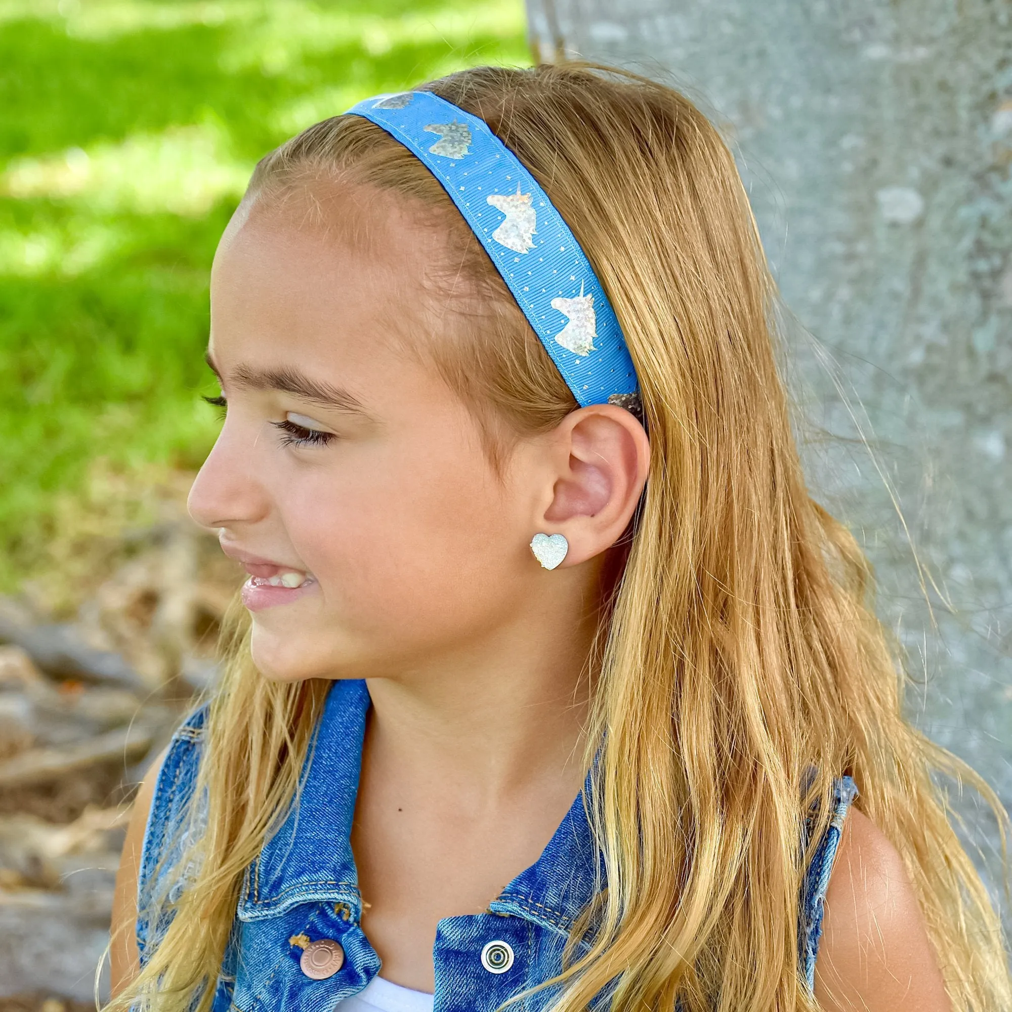 Adjustable No Slip Unicorn Headbands - 6 Pack