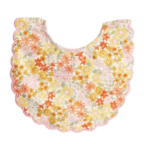 Alimrose Scallop Edge Bib - Sweet Marigold