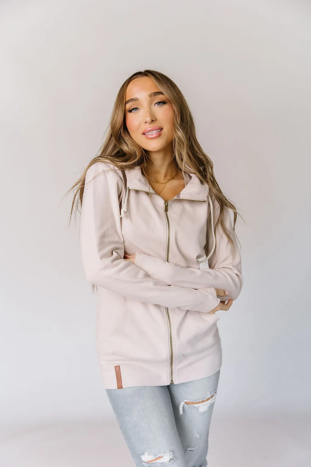 Ampersand Dove Fullzip Sweatshirt