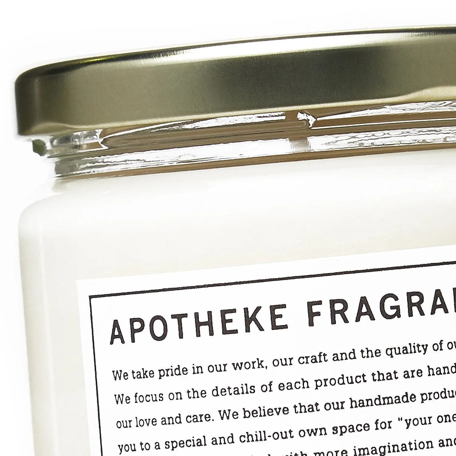 Apotheke Fragrance Glass Jar Candle "Between The Sheets"