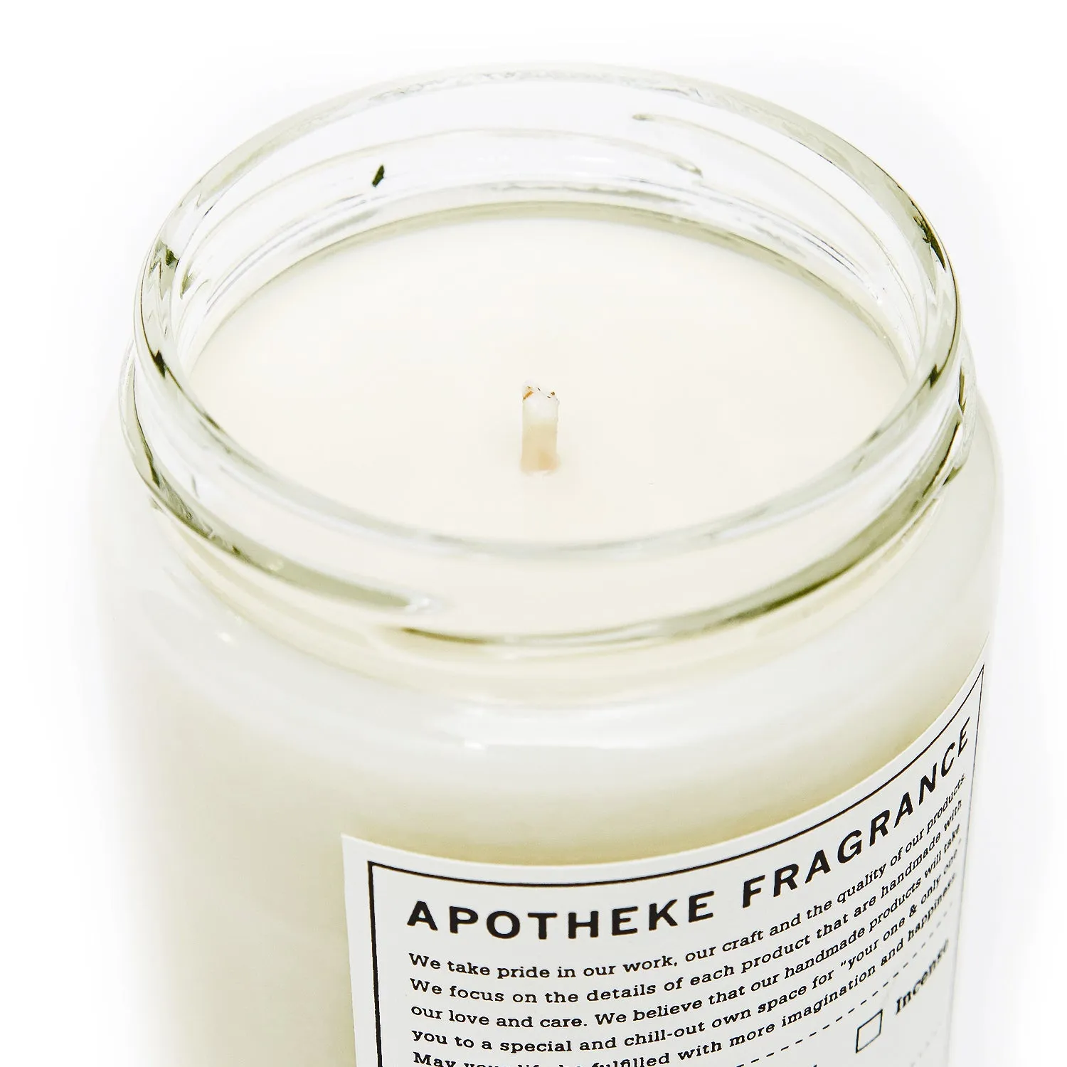 Apotheke Fragrance Glass Jar Candle "Between The Sheets"