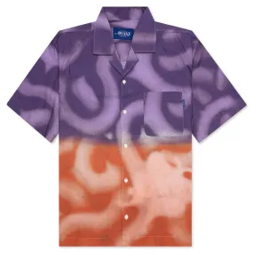 Awake NY x Mundo Dip Dyed Camp Shirt - Magenta/Orange