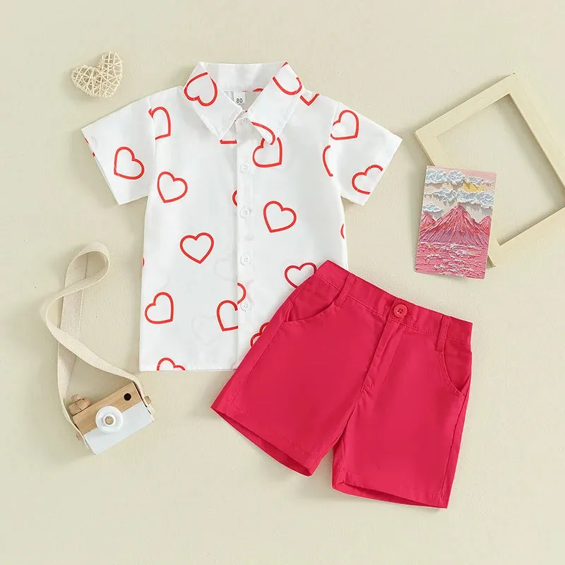 Baby Boys 0-4Y Valentine's Day Sets