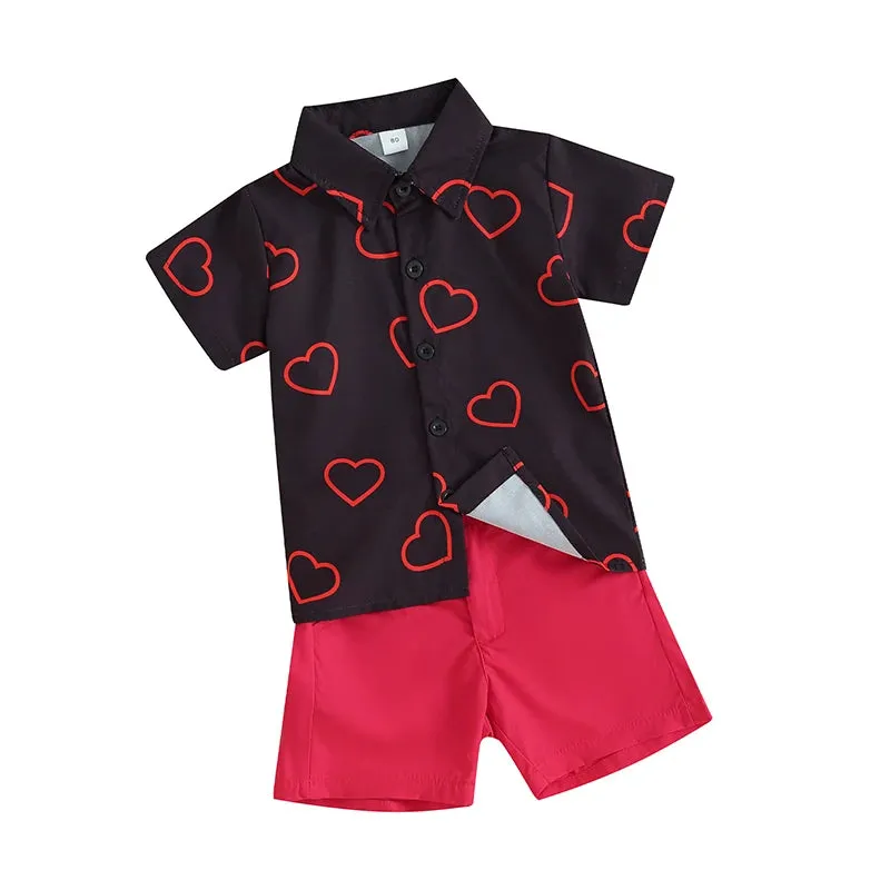 Baby Boys 0-4Y Valentine's Day Sets