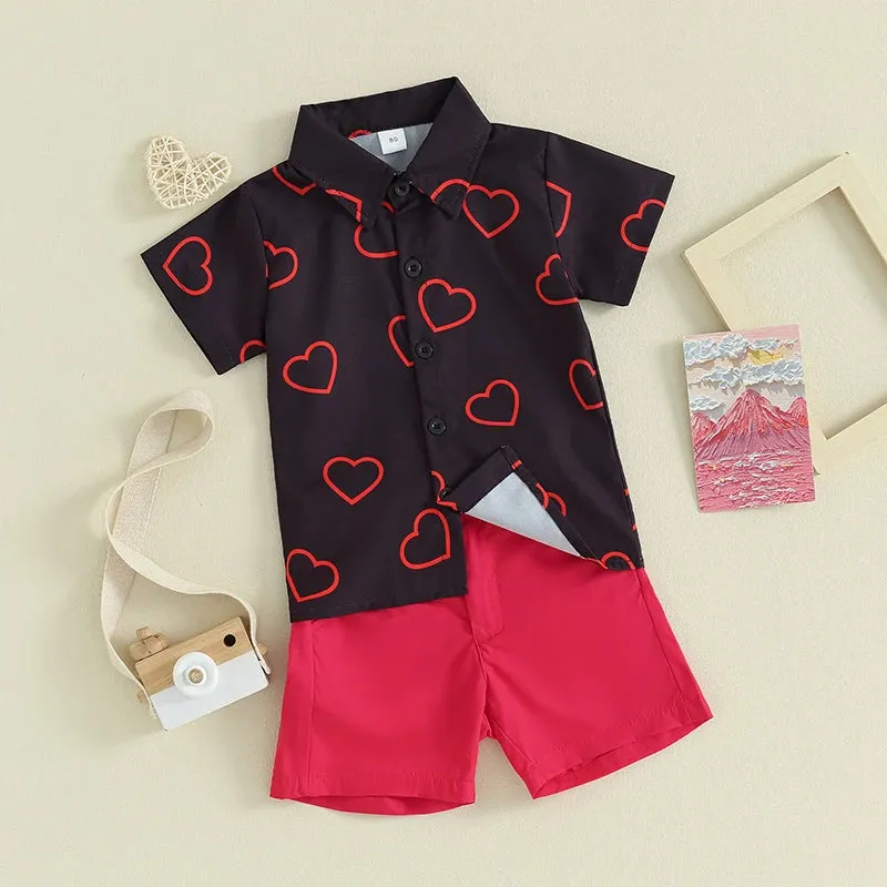 Baby Boys 0-4Y Valentine's Day Sets