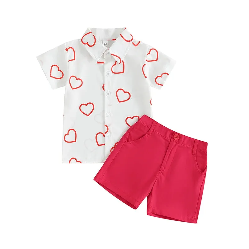 Baby Boys 0-4Y Valentine's Day Sets