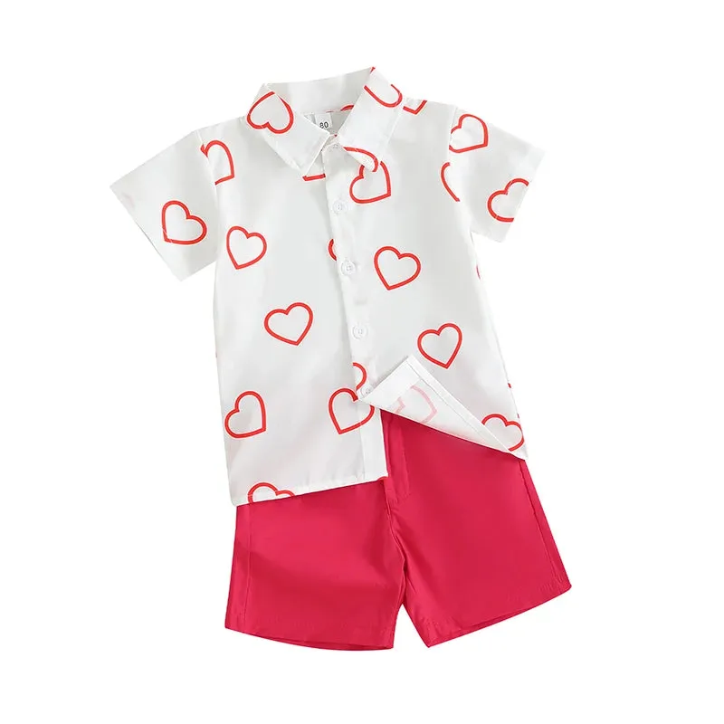 Baby Boys 0-4Y Valentine's Day Sets