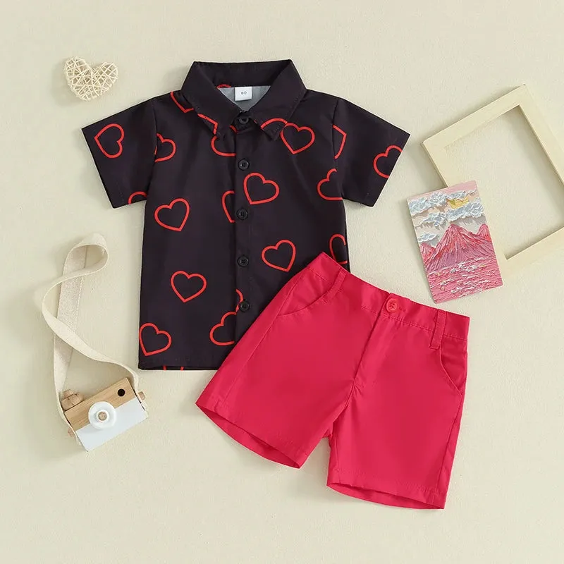 Baby Boys 0-4Y Valentine's Day Sets