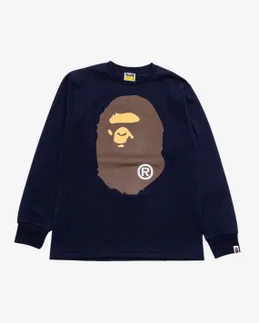 Big Ape Head L/S Tee Navy