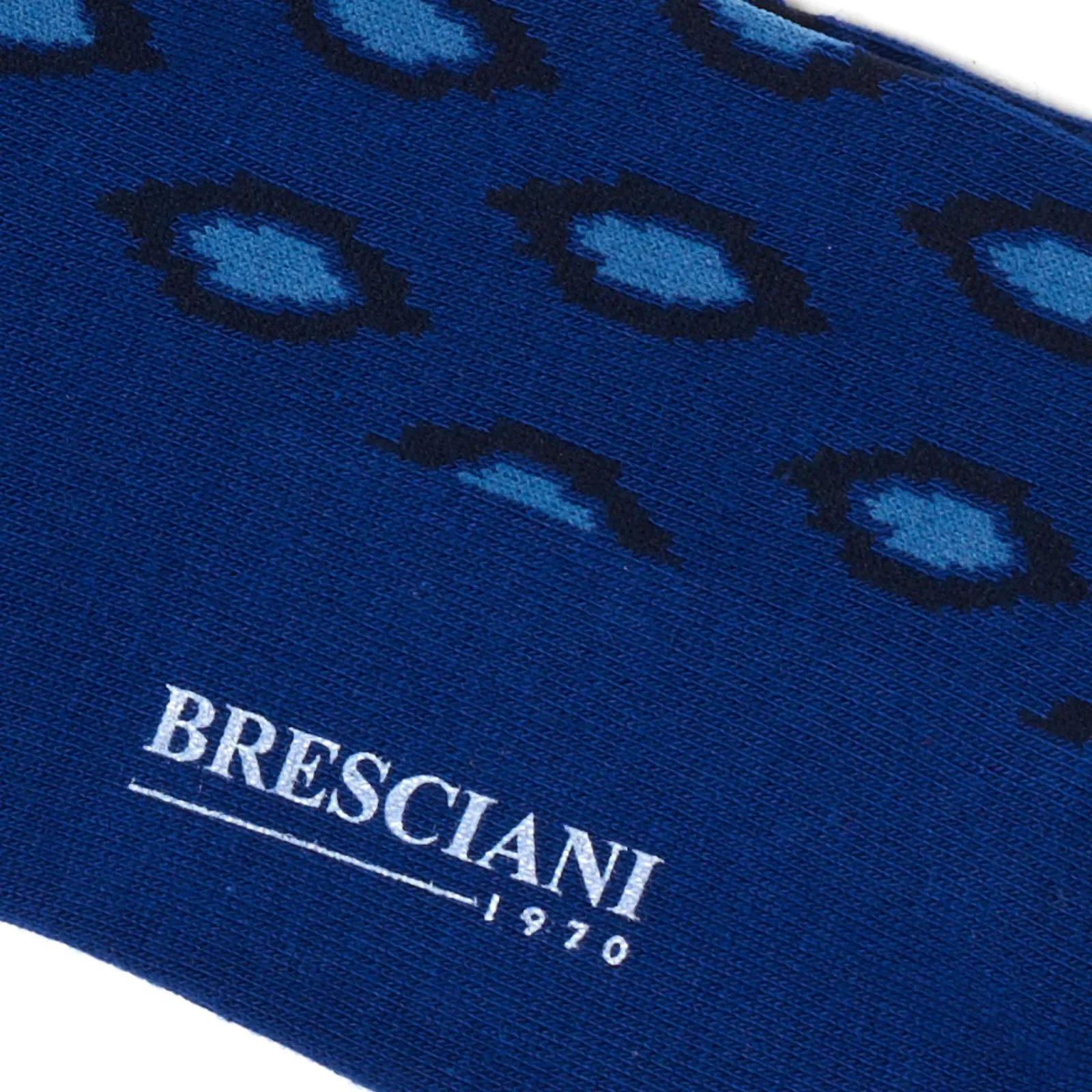 BRESCIANI Cotton Small Design Mid Calf Length Socks US M-L