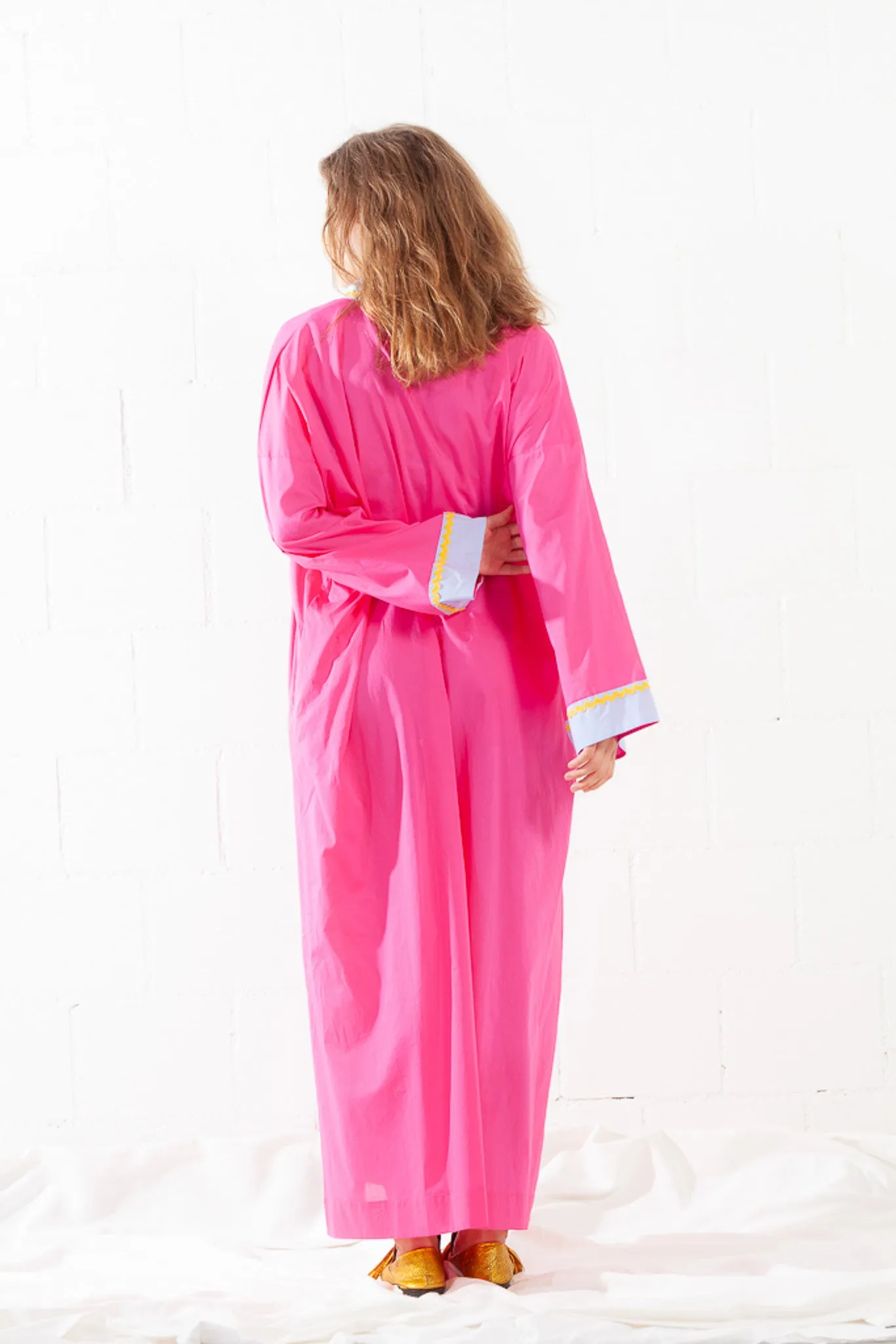 ByAdushka Al Khobar Cotton Pink Magenta Dress - Byadushka