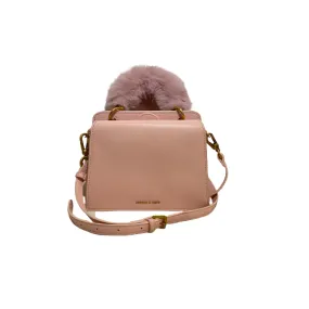 Charles & Keith Pink Fur Top Handle Crossbody Bag | Pre Loved |