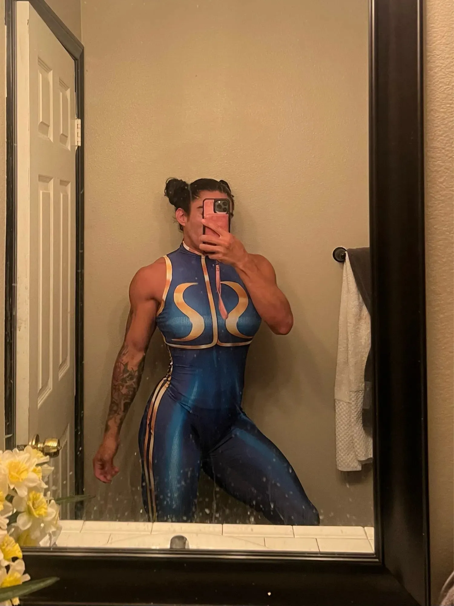 Chun-Li Action Hero Unique- Comfortable Superhero Bodysuit- 25 day shipping