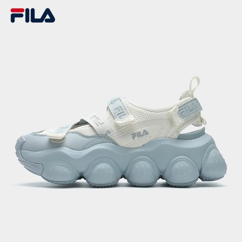 FILA CORE FRAGOLA FASHION MODERNO Women's Sandal Shoes (White-Grey / Cream-Brown)