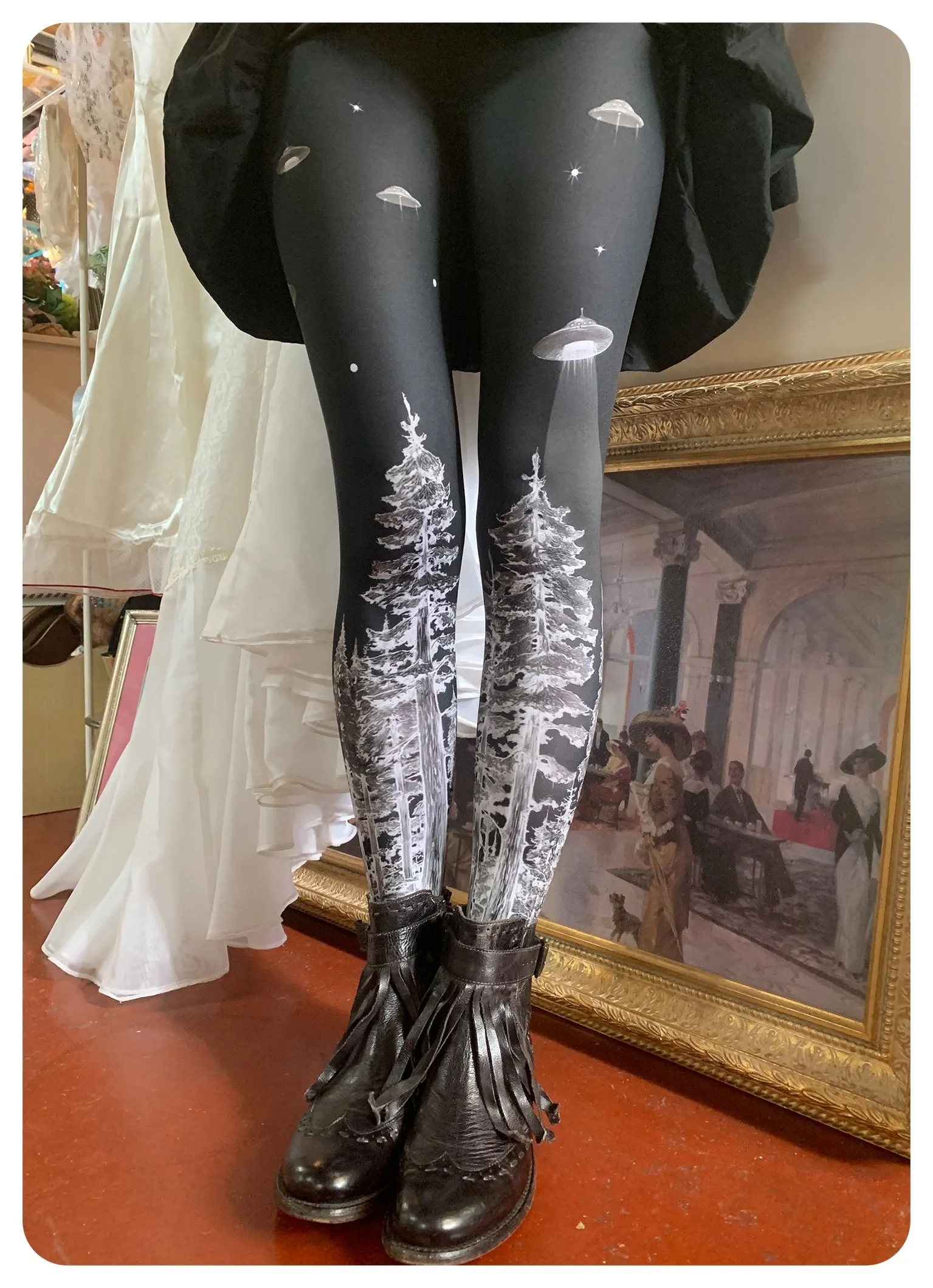 Forest Abduction Leggings by fox savant