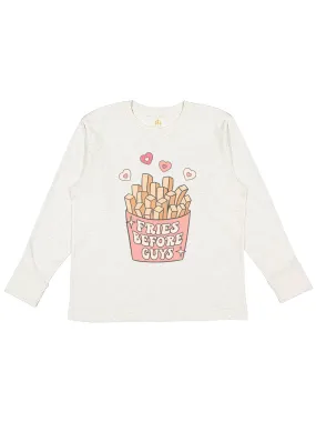 Fries Before Guys Kids Valentine's Day Shirt