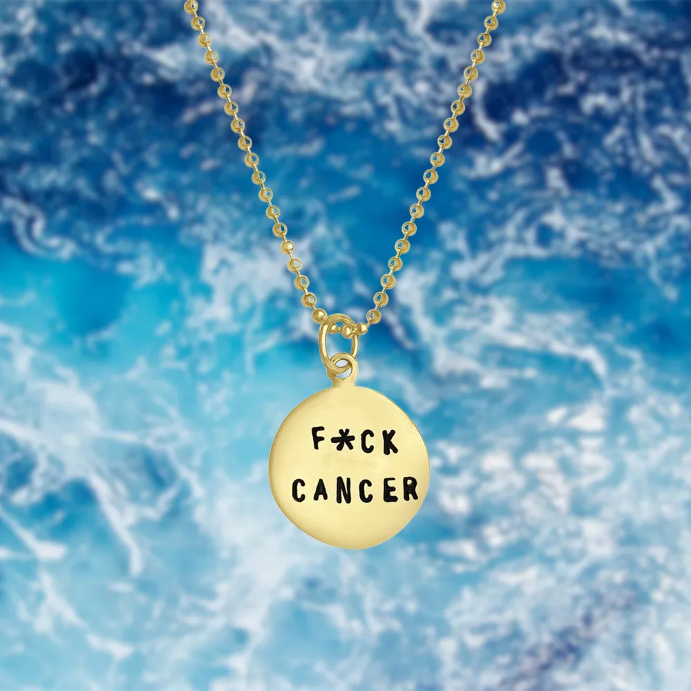 Fxck Cancer Necklace (GF)