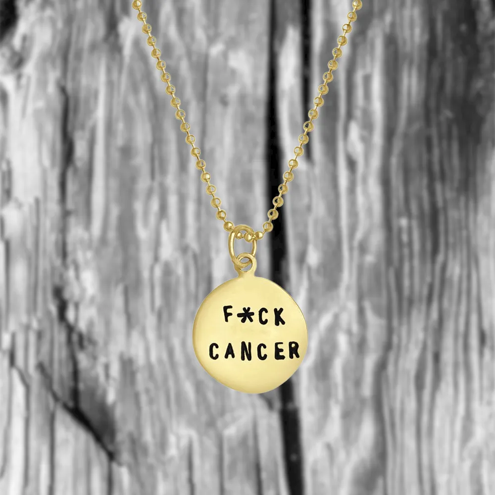 Fxck Cancer Necklace (GF)