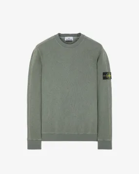 Garment Dyed Crewneck Sweatshirt Musk Green