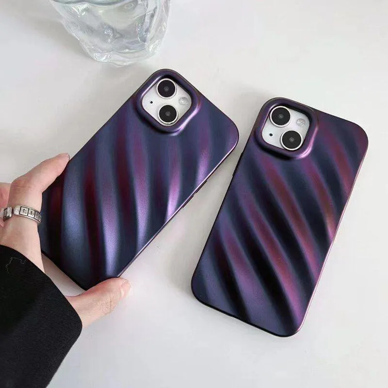 Glossy Silk Texture Pattern - Cute Phone Cases for iPhone 14, 13, 11, 12 Pro Max, 14 Pro, and 14 Plus