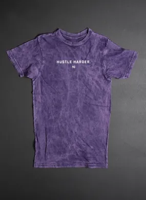 HUSTLE HARDER OVERSIZED TEE - PURPLE