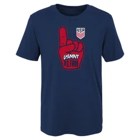 Junior Outerstuff USMNT Number 1 Navy Tee