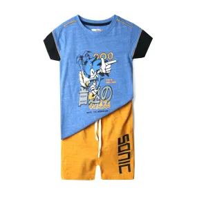 Kids Soft Cotton Sonic Printed Suit