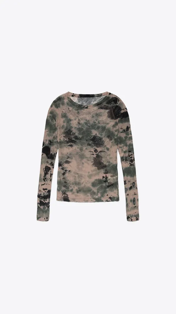 Long Sleeve Mesh Tee TD - Army Calico