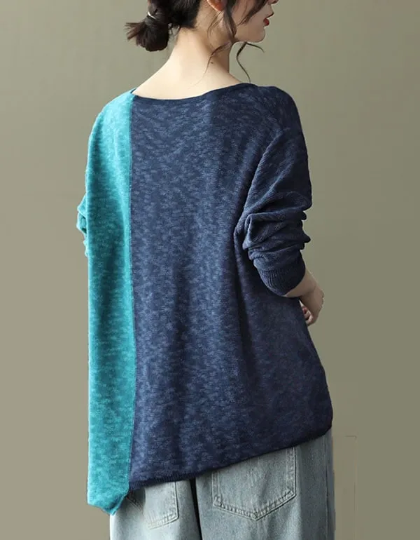 Loose Long-sleeved Knitted Sweater