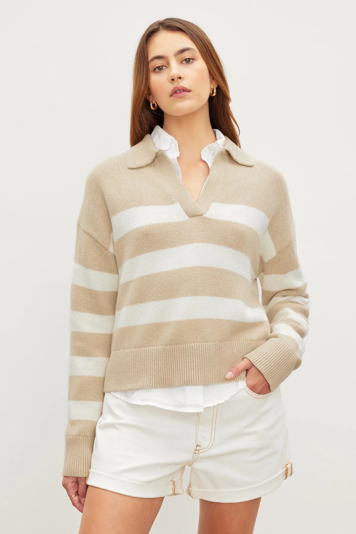 LUCIE POLO SWEATER