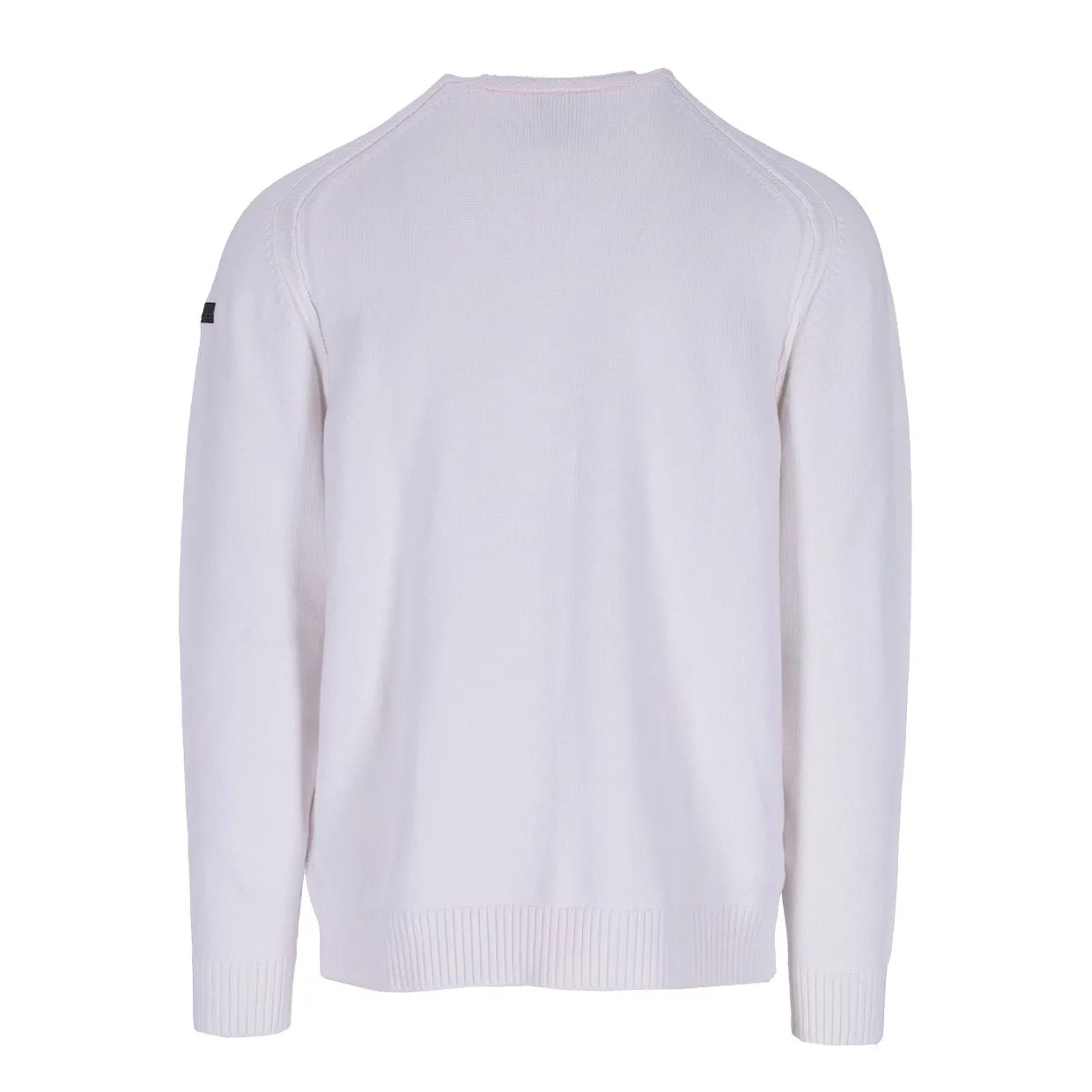 Maglione RRD Knit Cotton Plain Round Bianco