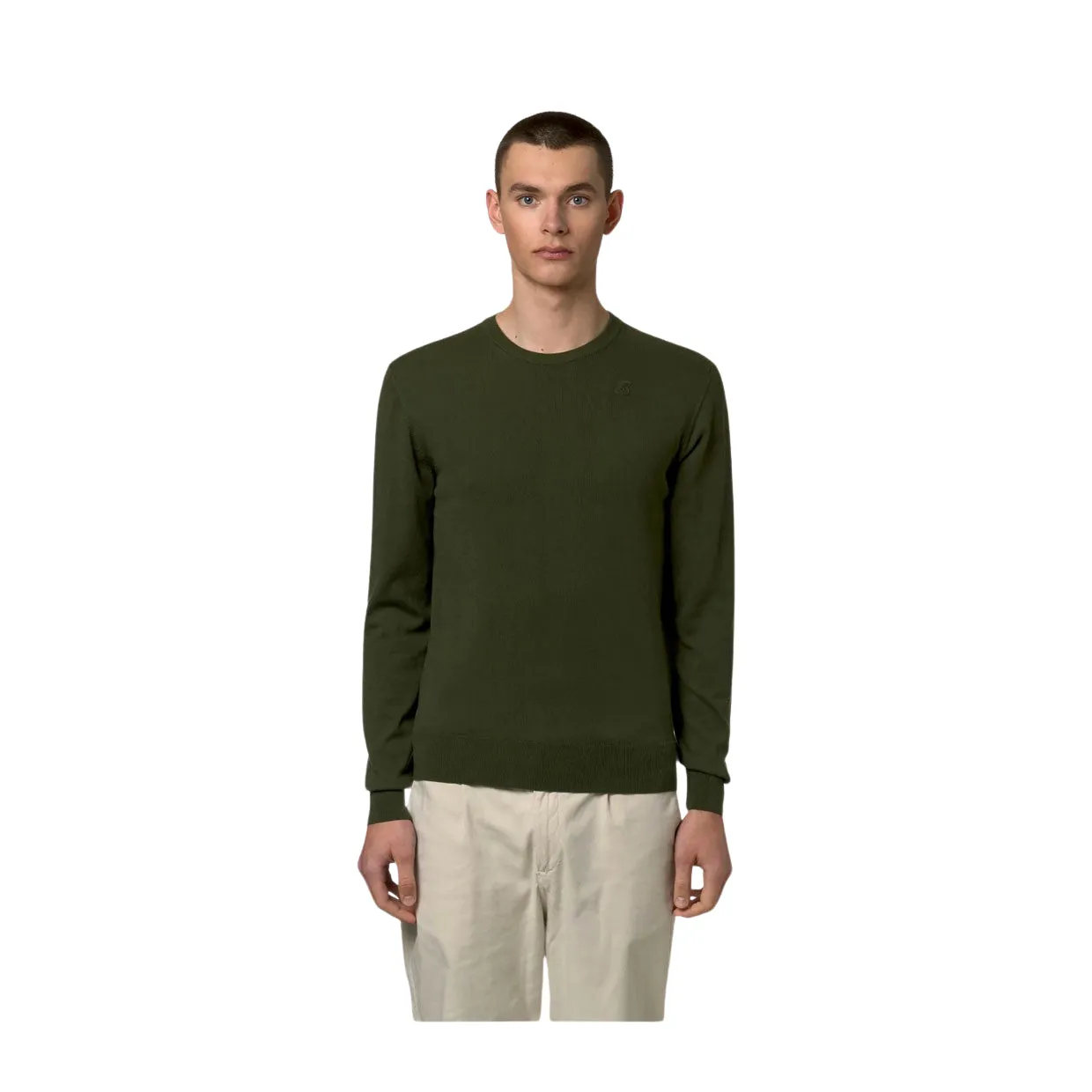 Maglione Uomo K-Way Sebastien Cotton PS Verde