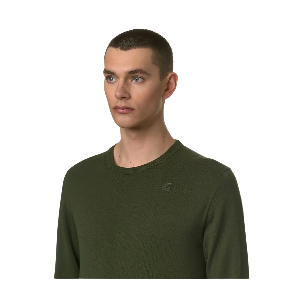 Maglione Uomo K-Way Sebastien Cotton PS Verde