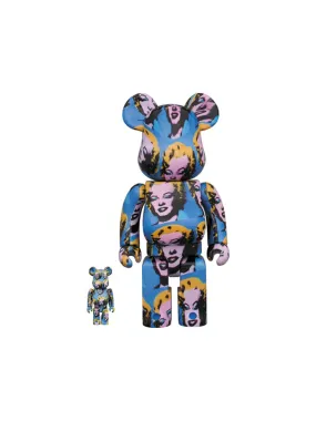 Medicom Toy Be@arbrick x Andy Warhol x Marily Monroe 100% & 400% Set