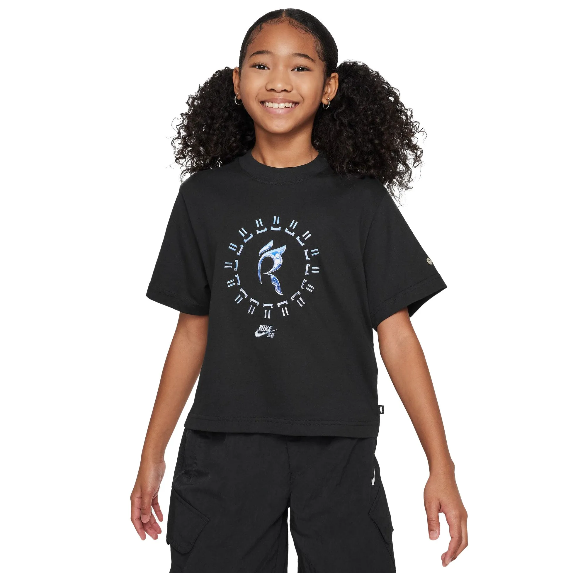 Nike SB Rayssa Kids Boxy Tee Black