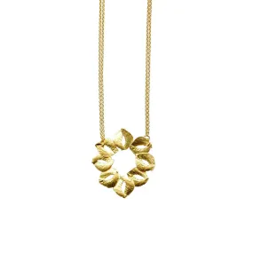 Organic Sculptured Gold Necklace