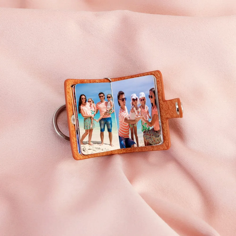 Personalized 12 Photos Album Keyring Custom Photo keychain Pendant Valentine's Day Gift