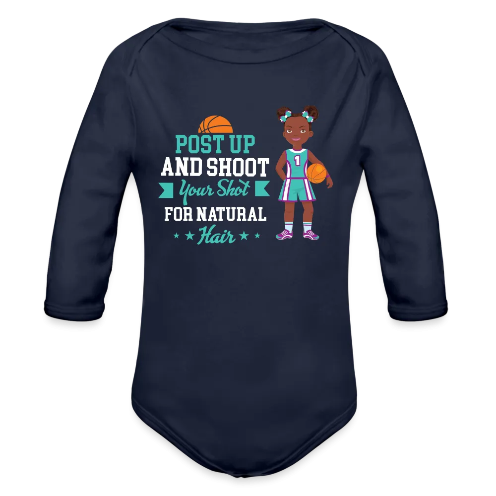 Professional Basketball Organic Long Sleeve Baby Bodysuit