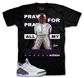 Retro 3 Dark Iris Shirt - Amen - Black