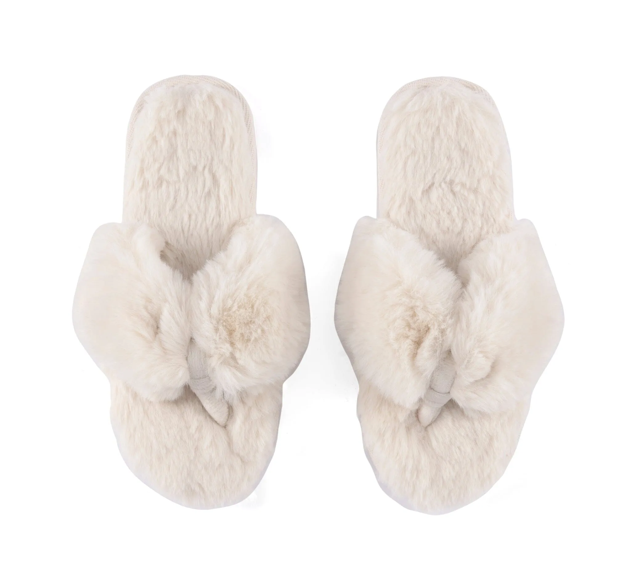 Rina Thong Slippers | Ivory