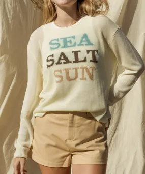 Sea Salt Sun Sweater Top - White