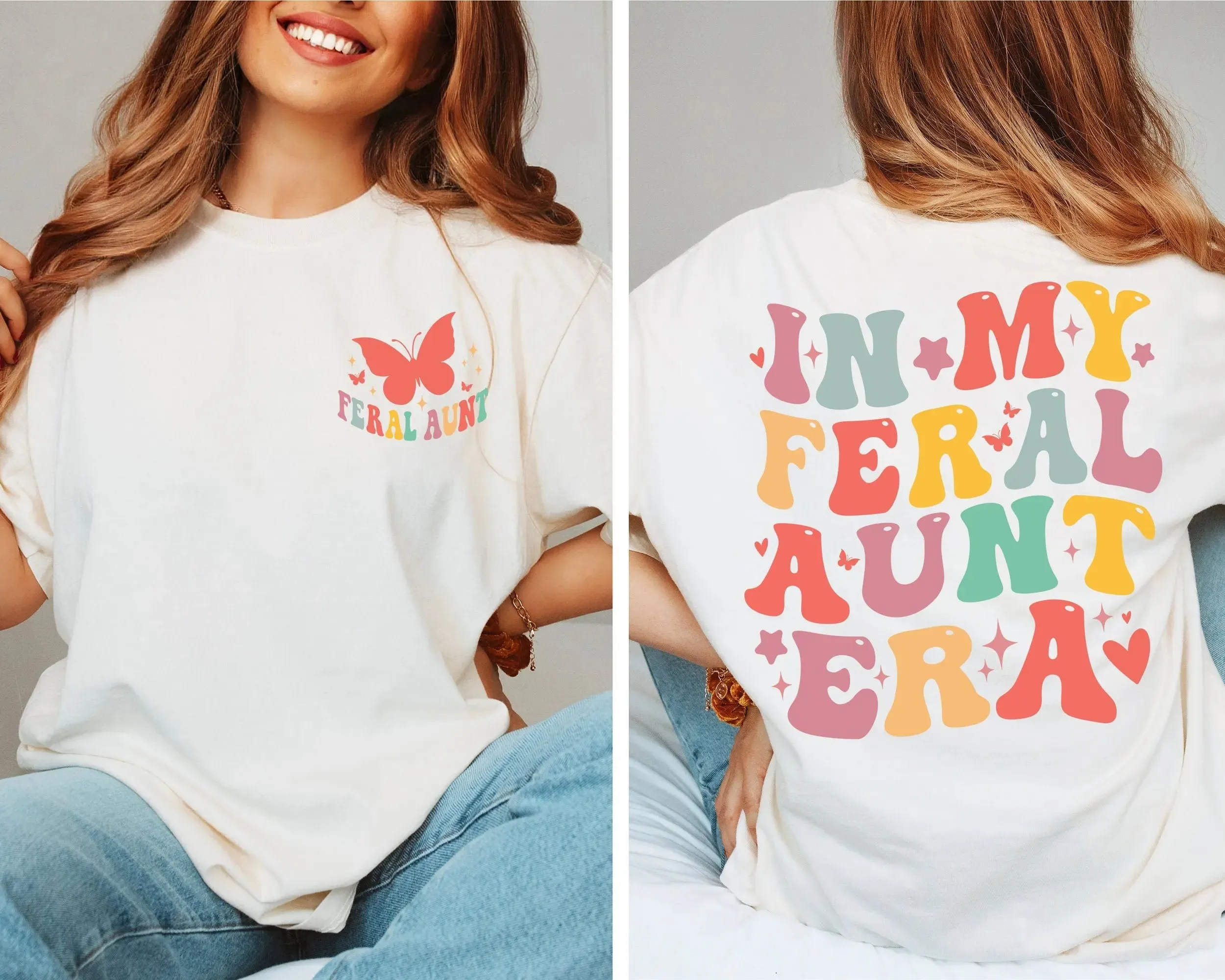 Somebody's Feral Aunt shirt,In My Feral Aunt Shirt, Feral Aunt Sweatshirt,Auntie Gift, Aunts Birthday Gifts, Sister Gifts, Auntie Sweatshirt