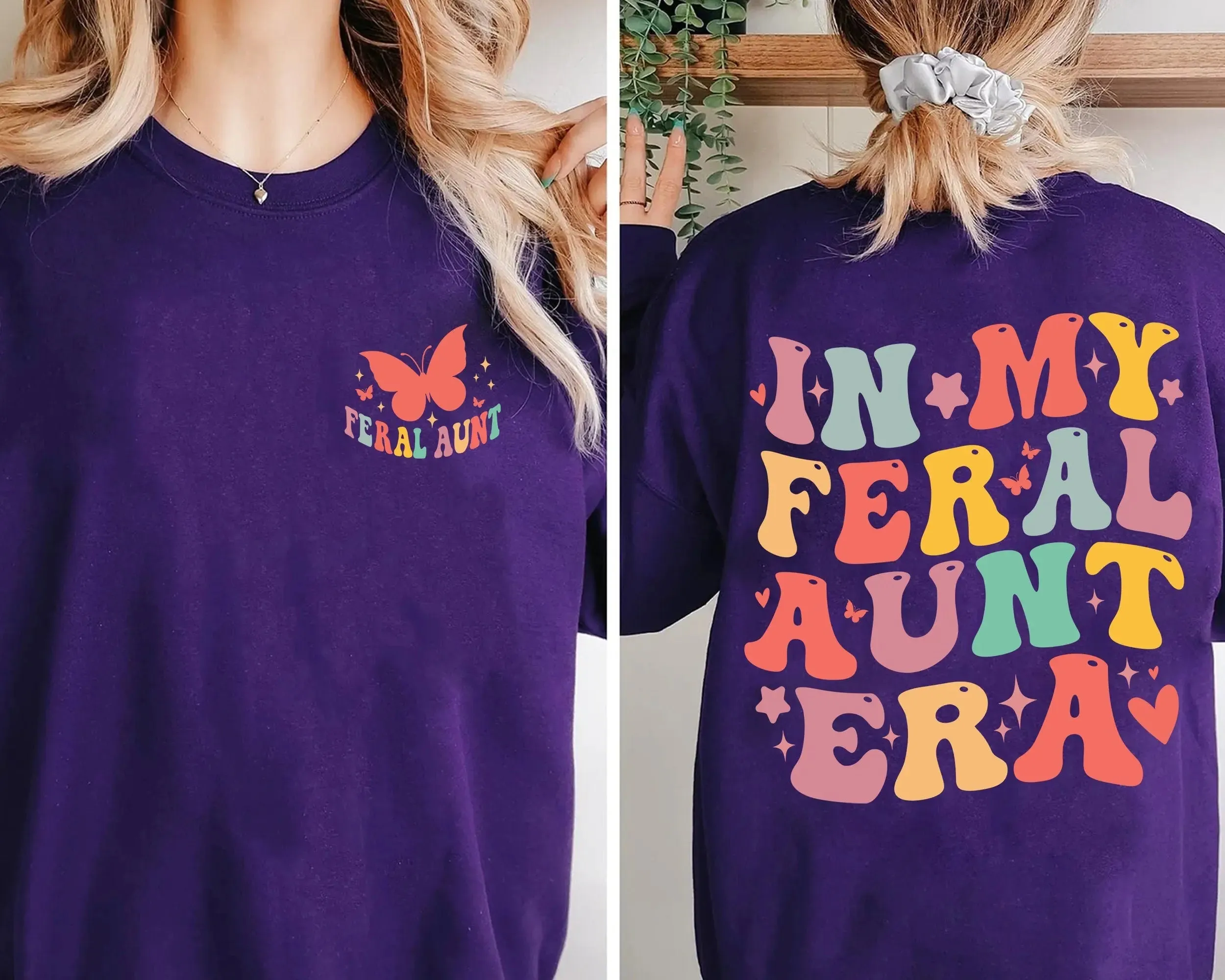 Somebody's Feral Aunt shirt,In My Feral Aunt Shirt, Feral Aunt Sweatshirt,Auntie Gift, Aunts Birthday Gifts, Sister Gifts, Auntie Sweatshirt