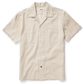 The Conrad Shirt in Sand Jacquard