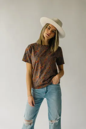 The Shaniko Short Sleeve Tee in Mocha Floral