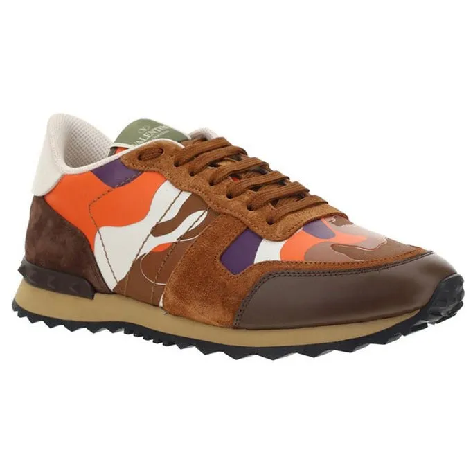 VALENTINO Camo Rockrunner Titian, Indigo & Violet (Orange)