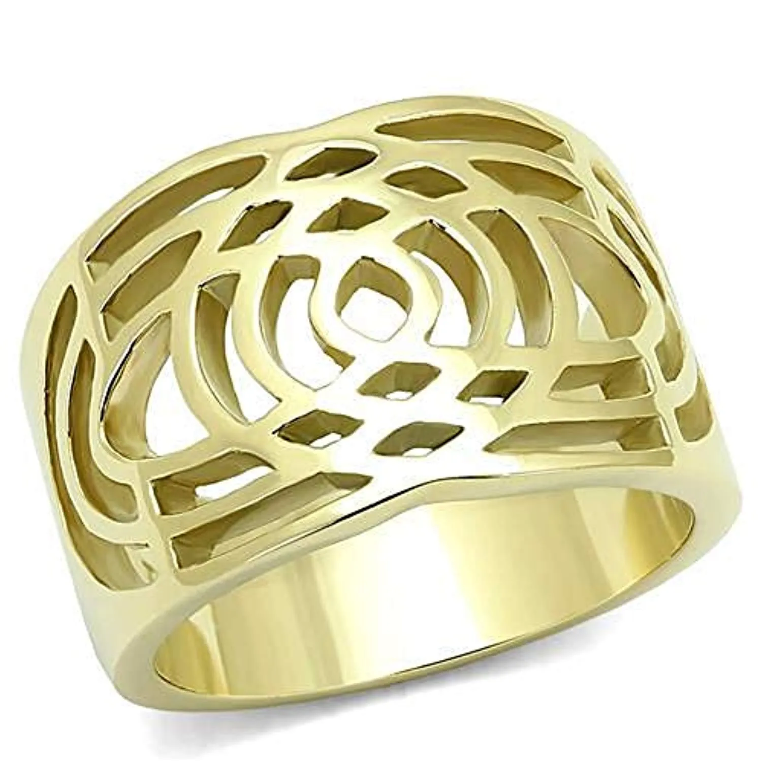 WildKlass Stainless Steel Ring IP Gold Women