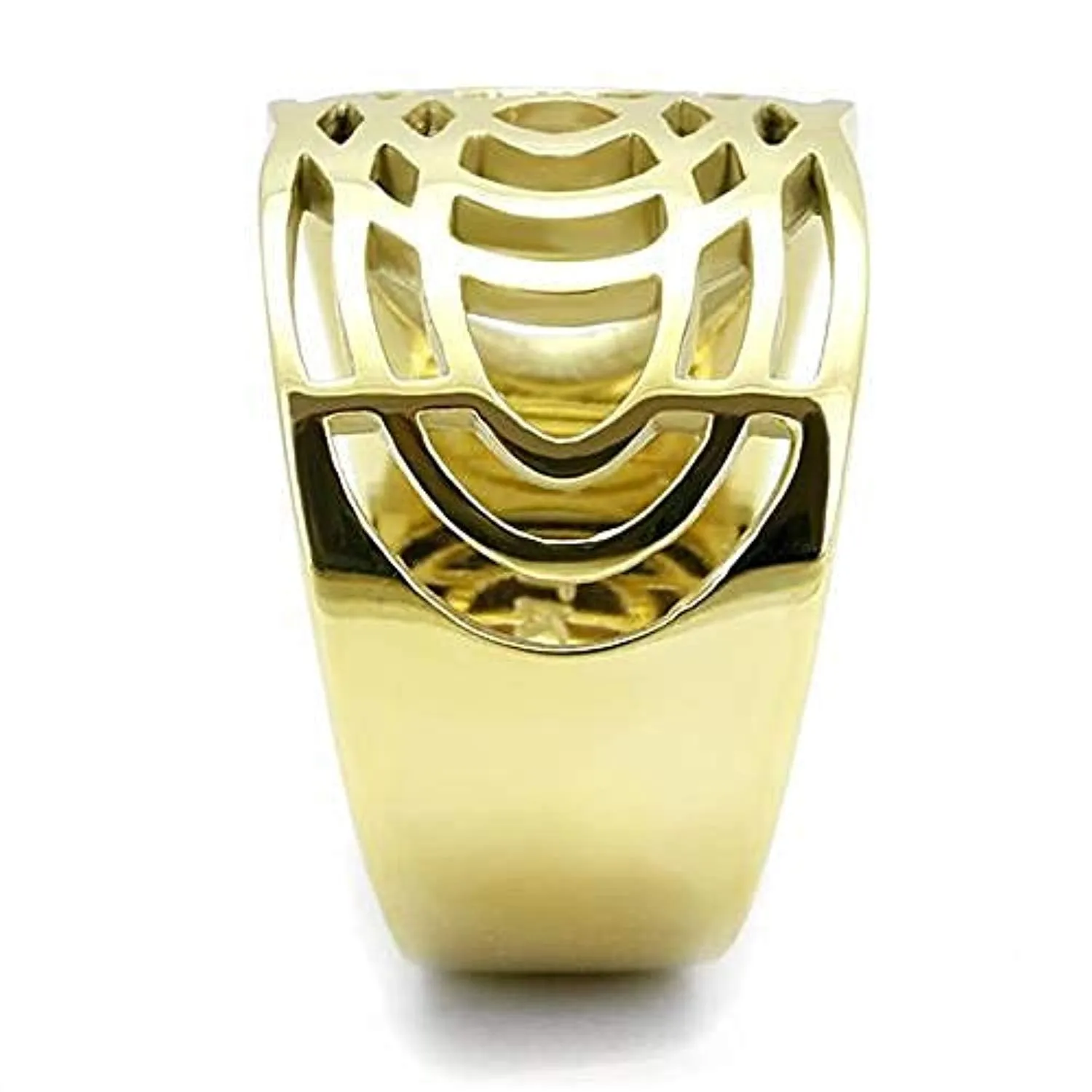 WildKlass Stainless Steel Ring IP Gold Women