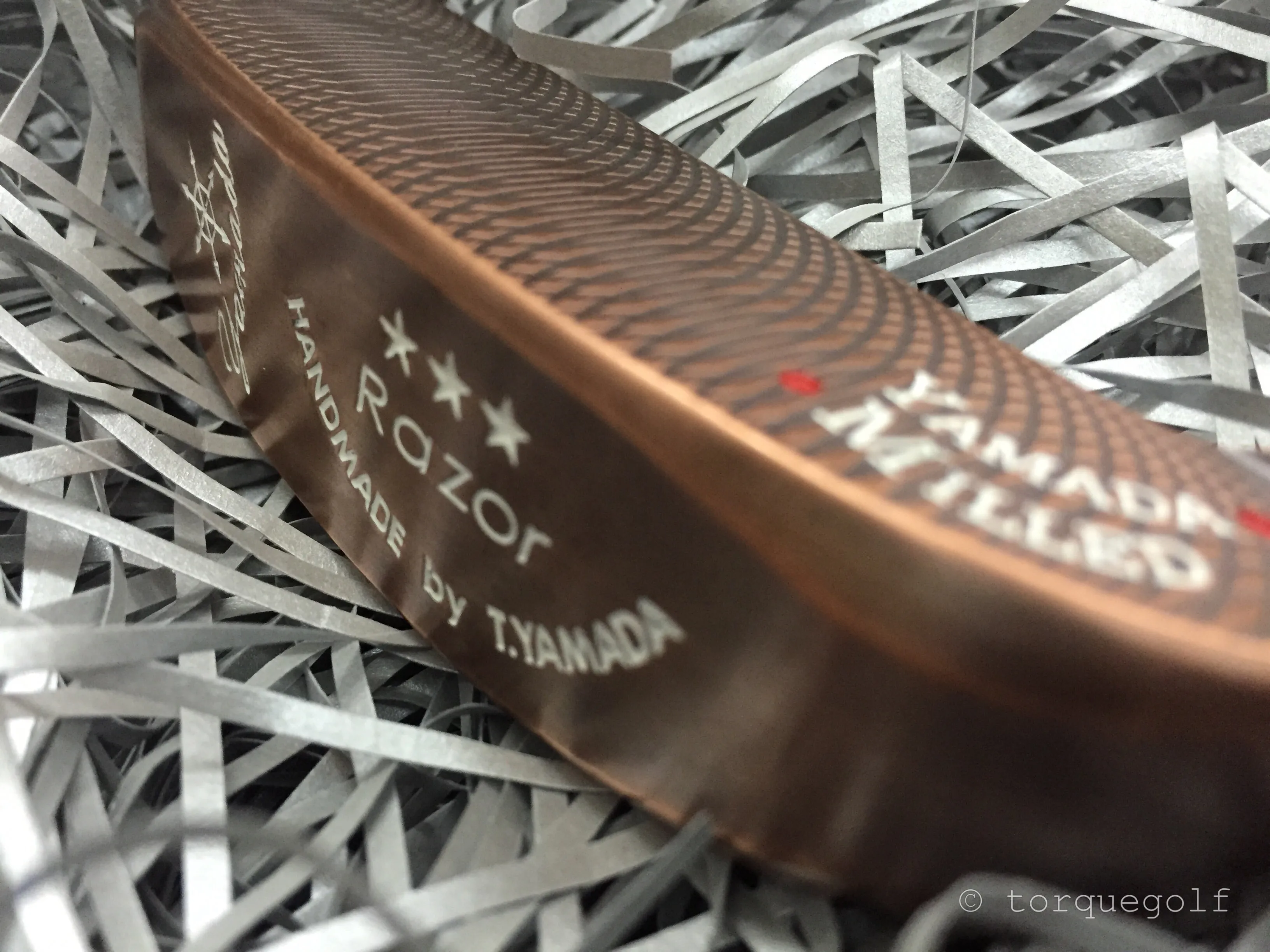 Yamada Golf Razor Burnt Copper Handmade Putter Head Only